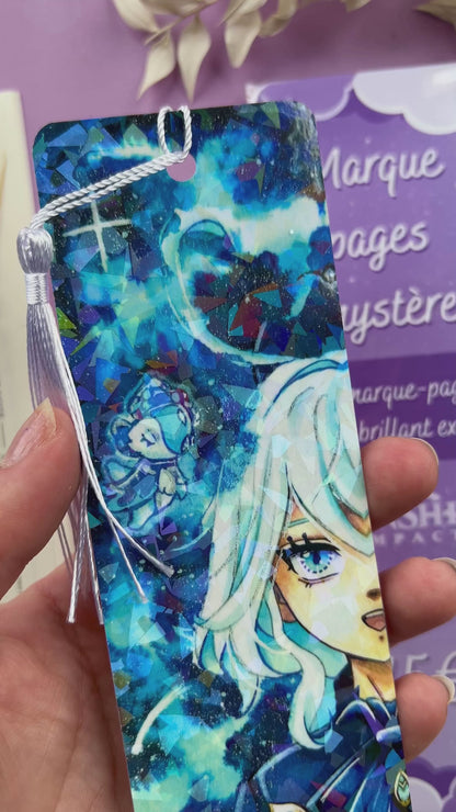 Marque-pages mystère Holographique Genshin Impact