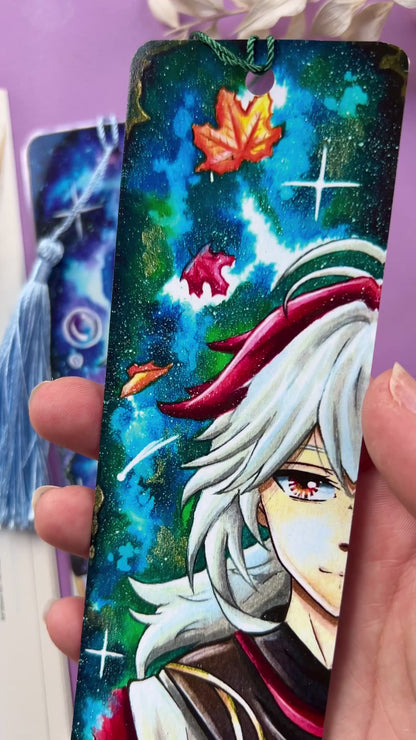 Marque-pages Genshin Ayato/Kazuha - Art traditionnel