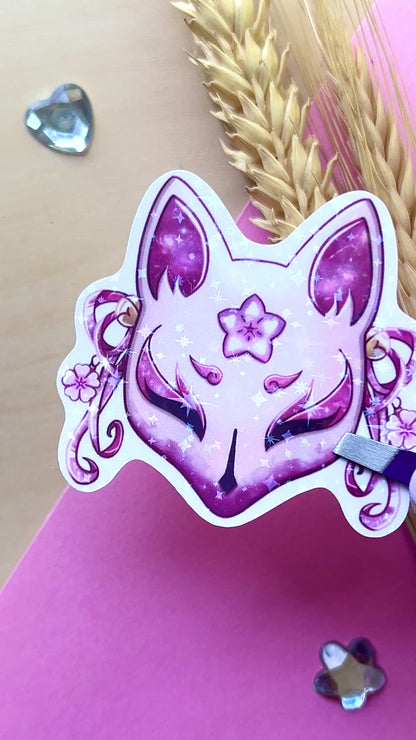 Stickers Masque Kitsune - Inspiration Japon